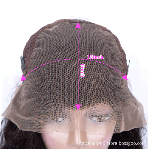 Bleach Knots China Human Hair Italy Curl 6x13 Lace Wigs from China